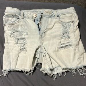 American Eagle high rise shortie shorts size 10